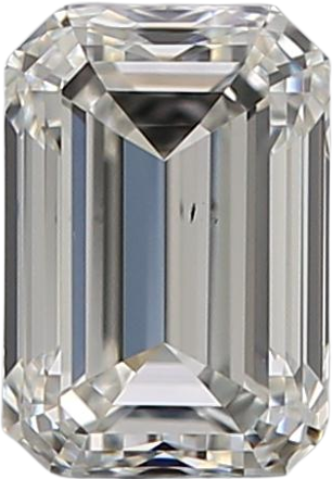 0.5 Carat H SI1 Emerald Natural Diamond