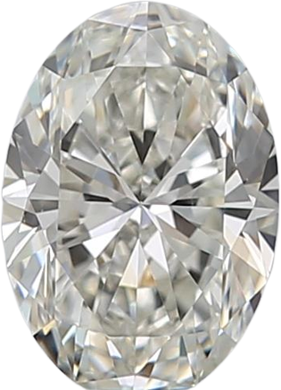 0.5 Carat I SI1 Oval Natural Diamond