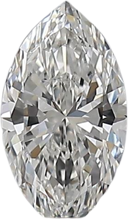 0.5 Carat F VS2 Marquise Natural Diamond
