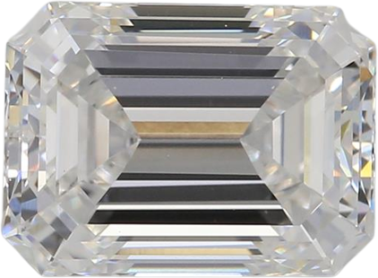 2.05 Carat F VVS2 Emerald Lab Diamond