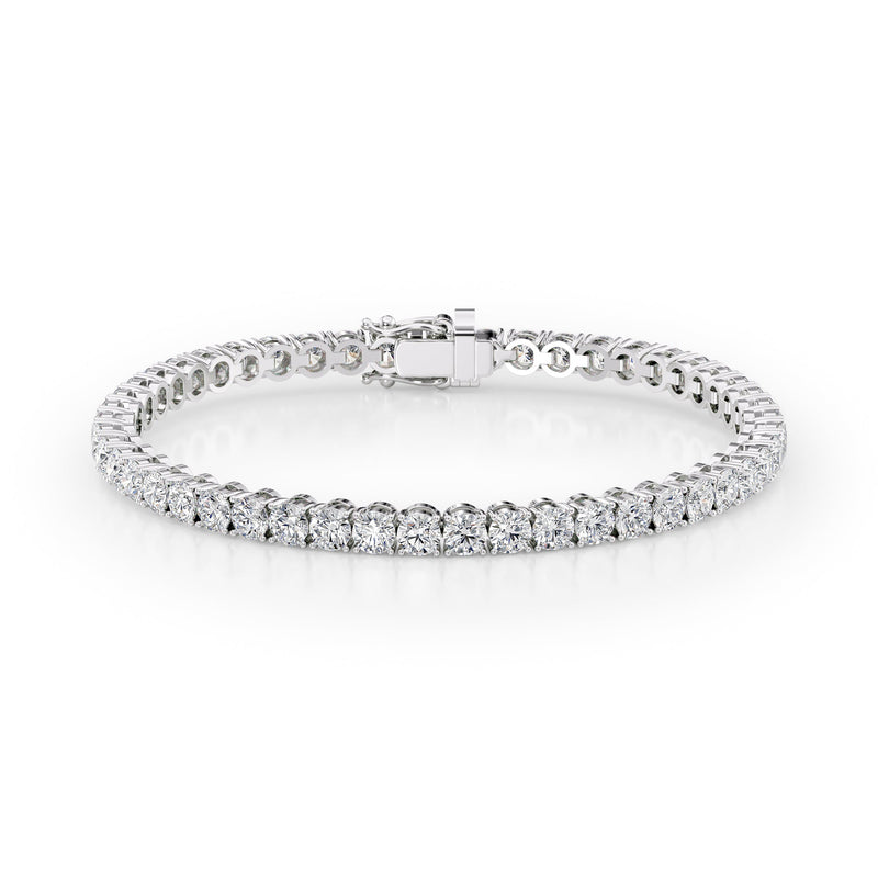 Round Tennis Bracelet 9.0tcw WG