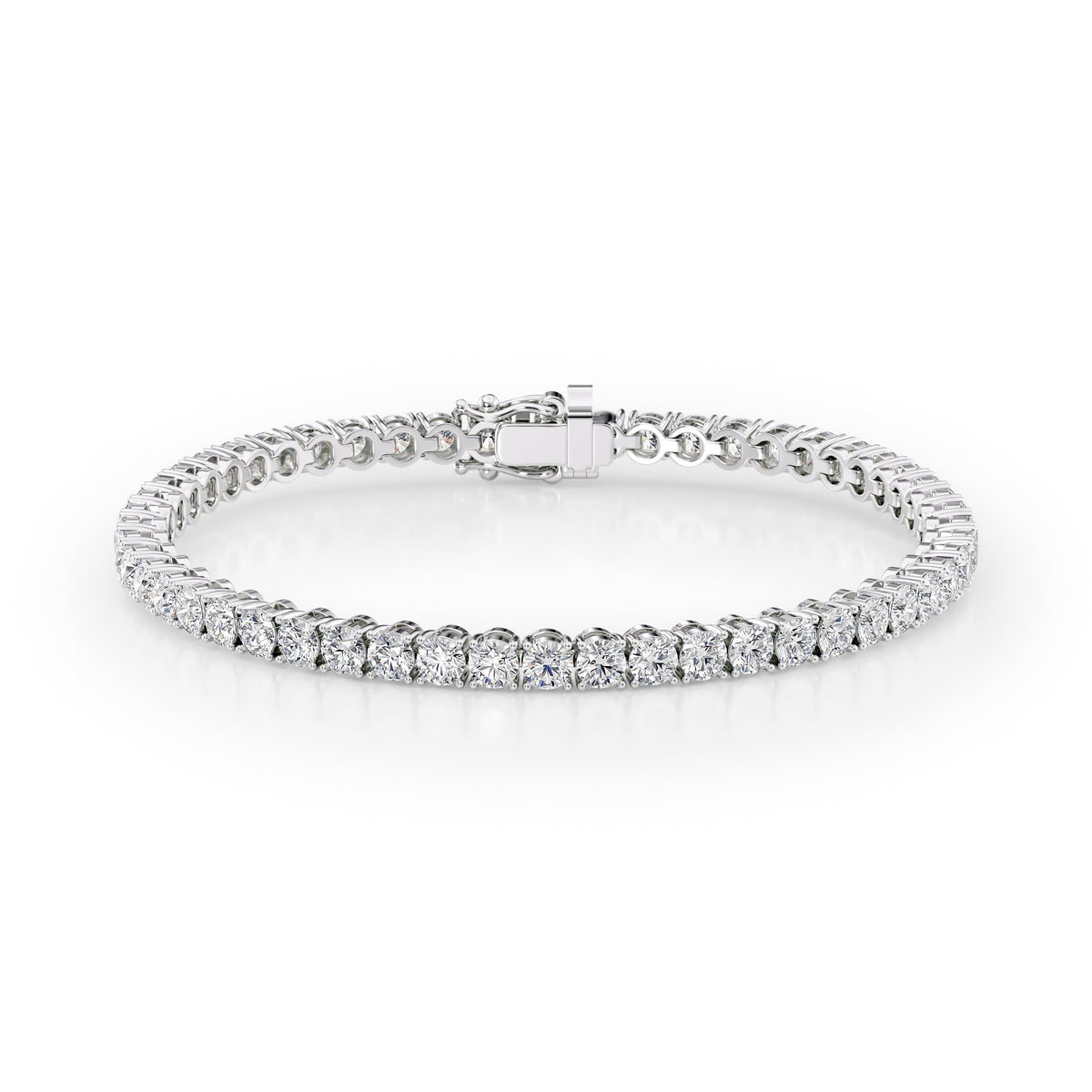 Round Tennis Bracelet 7.0tcw WG