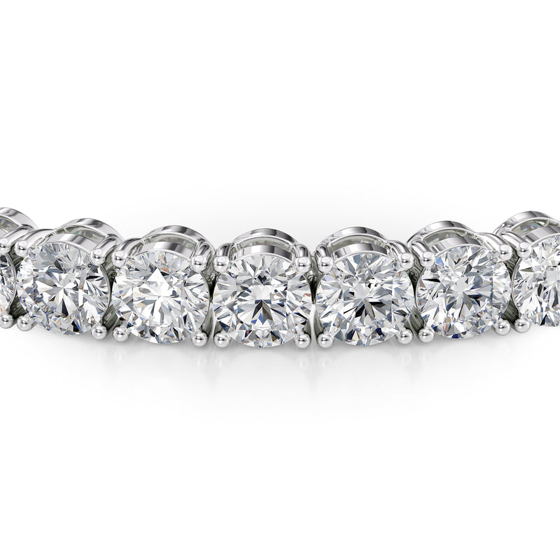 Round Tennis Bracelet 10.5tcw WG