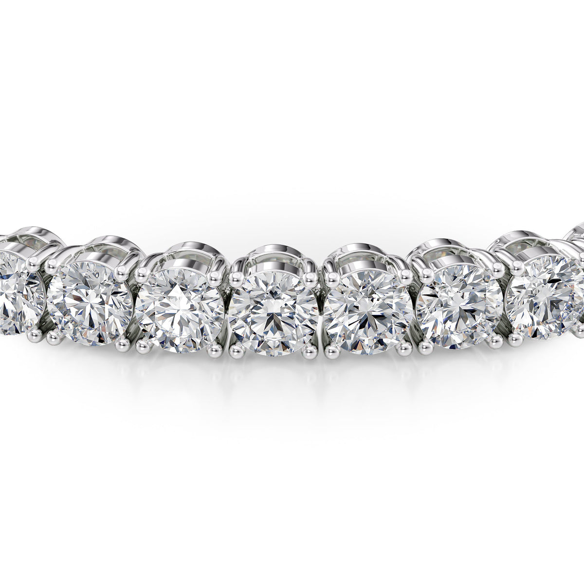 Round Tennis Bracelet 7.0tcw WG