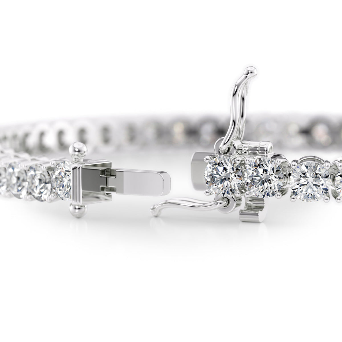 Round Tennis Bracelet 9.0tcw WG