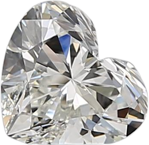 0.51 Carat I VVS1 Heart Natural Diamond