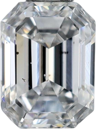 0.5 Carat D SI1 Emerald Natural Diamond