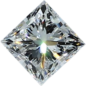 0.5 Carat E SI1 Princess Natural Diamond
