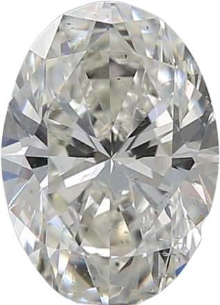 0.59 Carat J SI1 Oval Natural Diamond