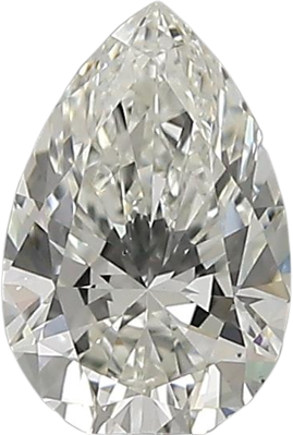 0.6 Carat H VS2 Pear Natural Diamond