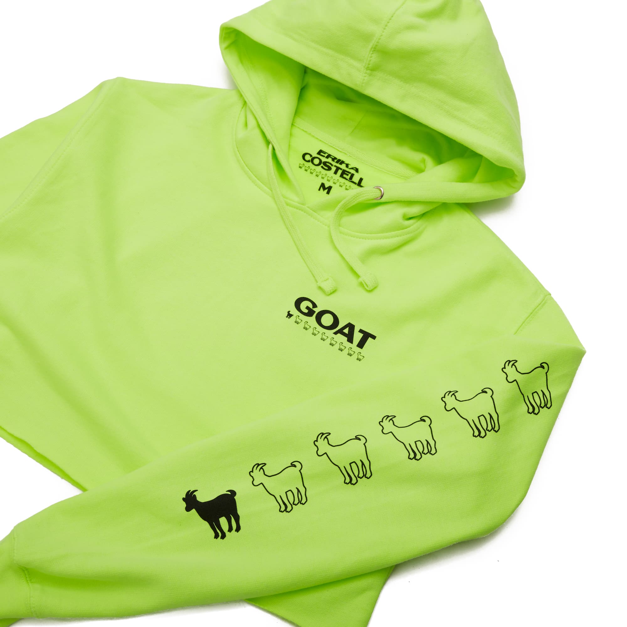 erika costell goat cropped hoodie