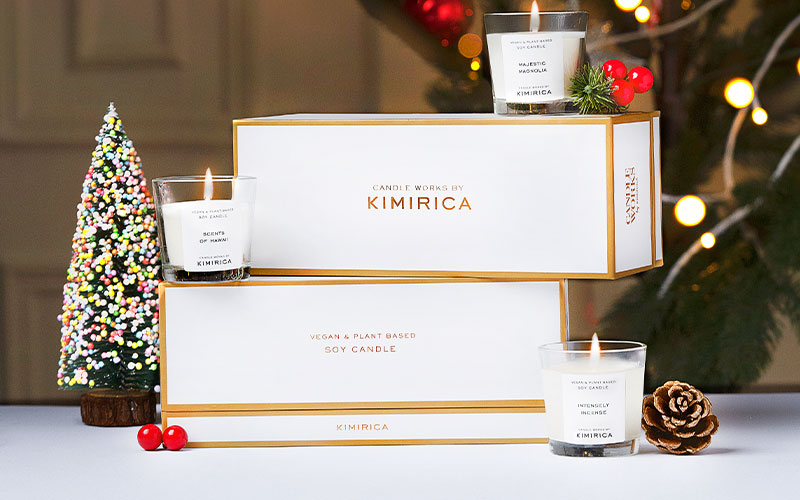 Radiant Soy candle set luxury gift set kimirica