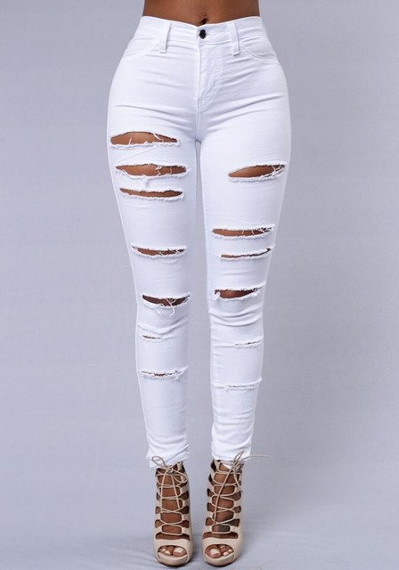 jeans with holes