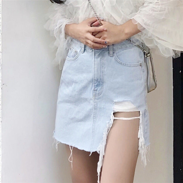 hot jeans skirt