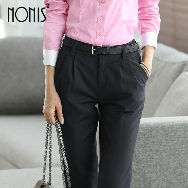 girl in formal pant shirt