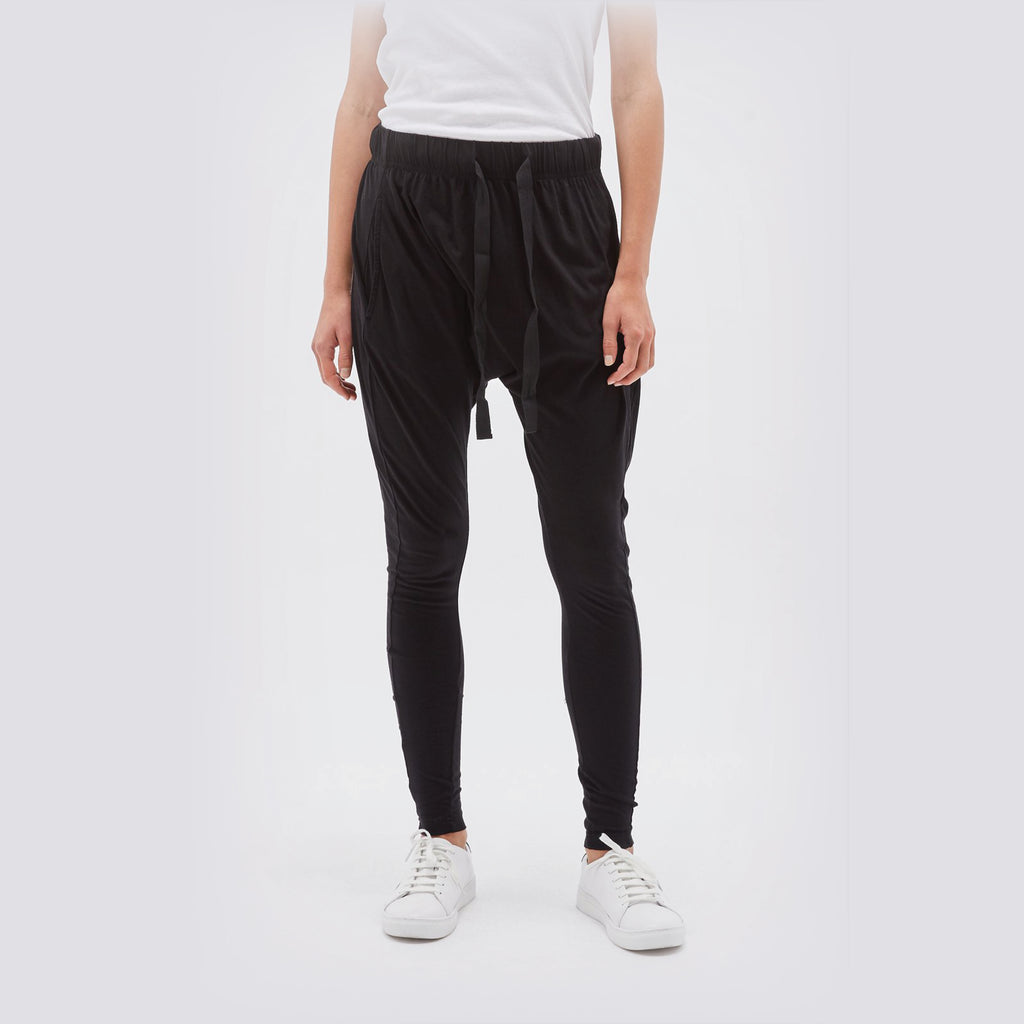 bassike panelled slouch jersey pant