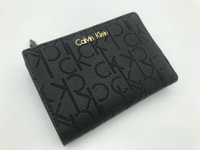 calvin klein black women's wallet