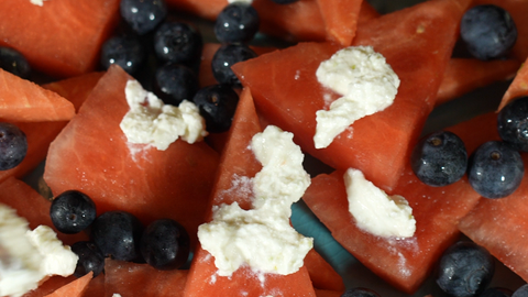 watermelon mint ricotta salad