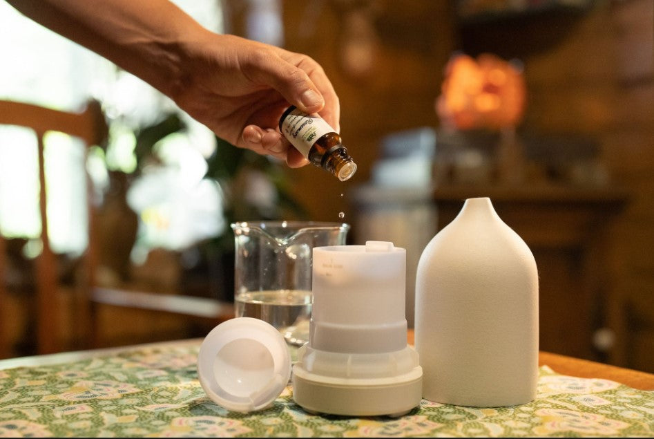 using essential oils in aromatic diffuser