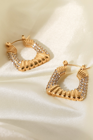 Gold plated earrings