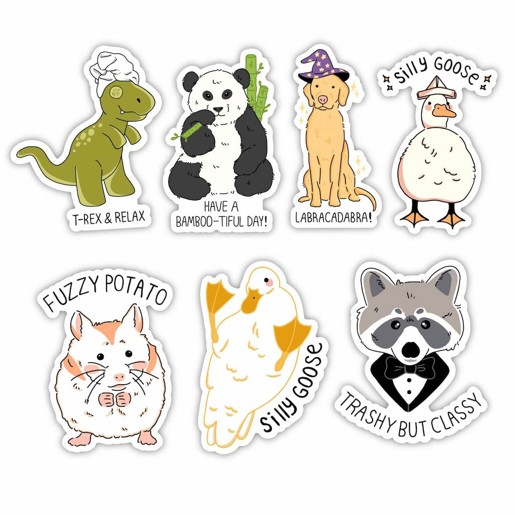 Food Pun Stickers 5 Pack – Big Moods