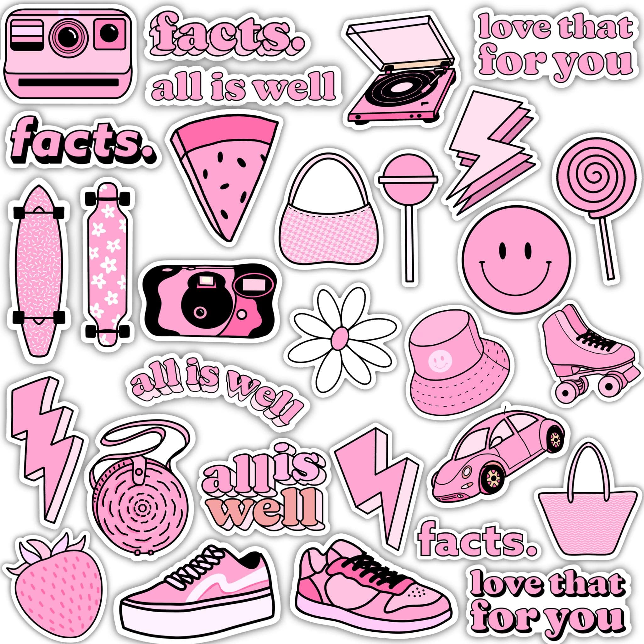 Pink Aesthetic Sticker Pack 5808