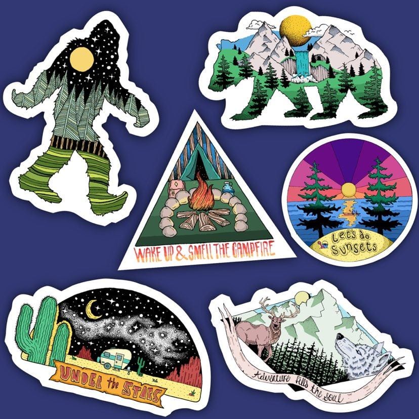 Rainforest Animal Stickers 8 Pack – Big Moods