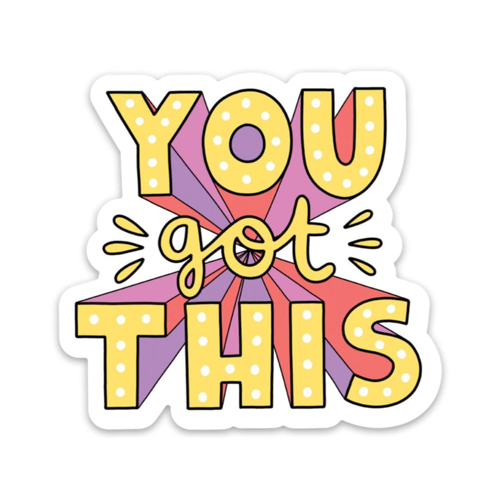 You Are Enough Multicolor Bubble Letters - Positivity Sticker – Big Moods