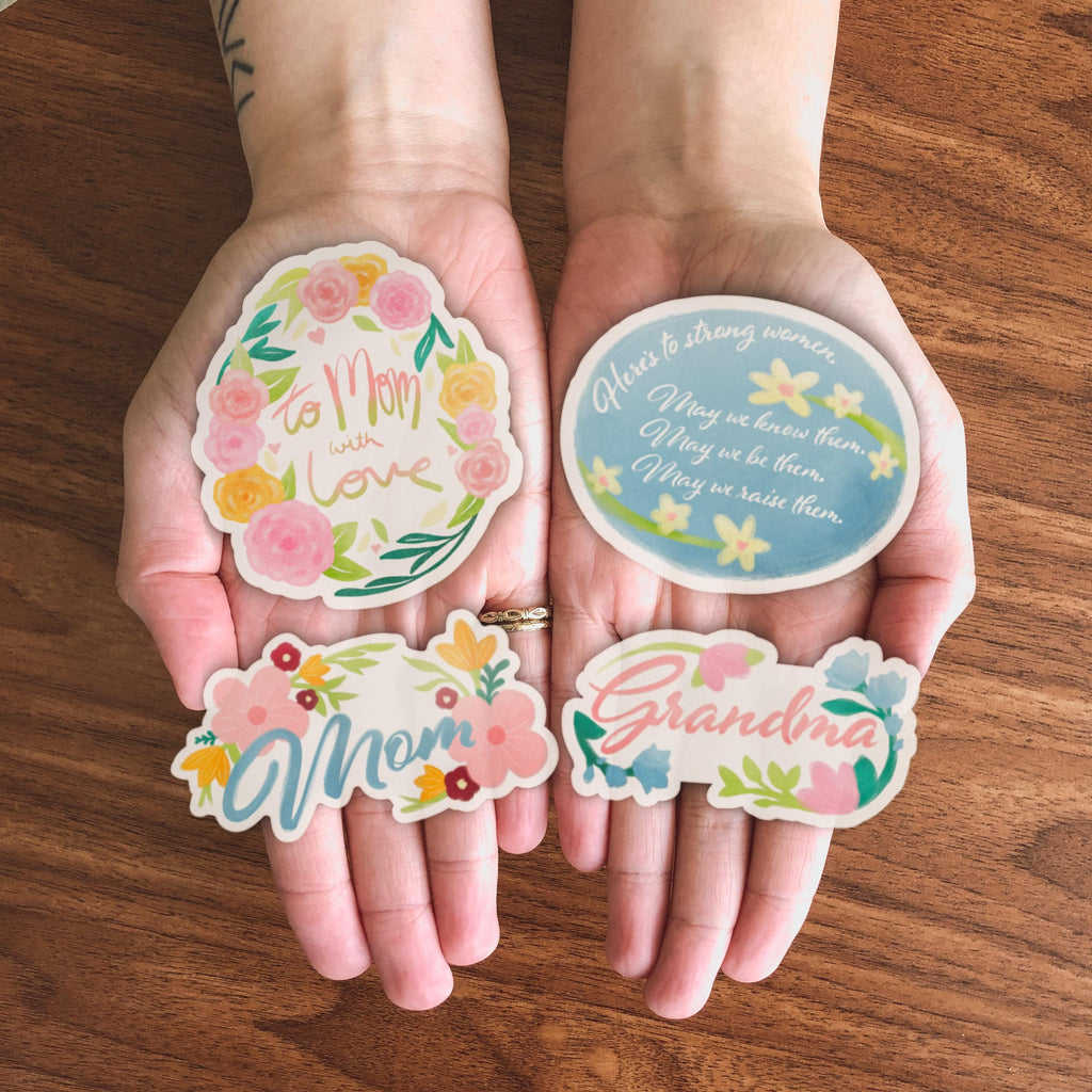 Pink Daisy Aesthetic Sticker – Big Moods