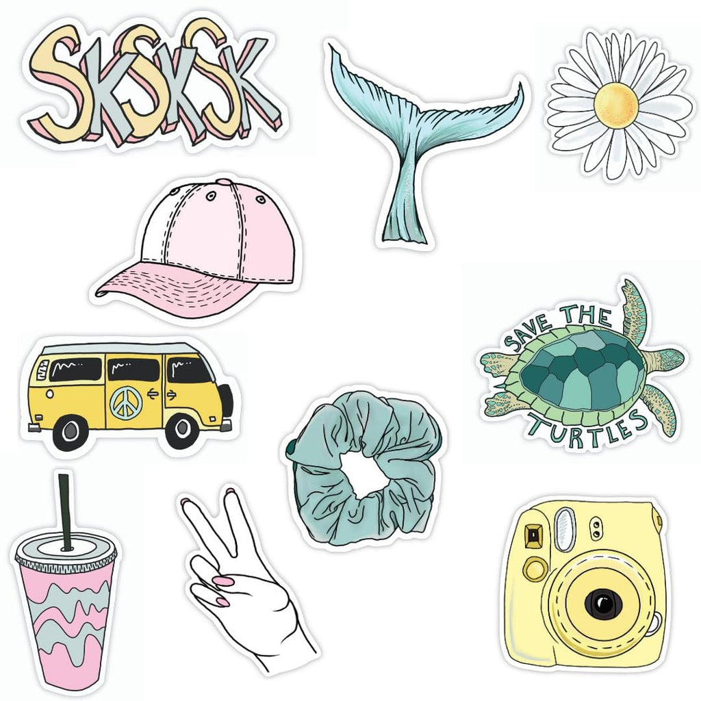 VSCO girl sticker 10 pack | Big Moods