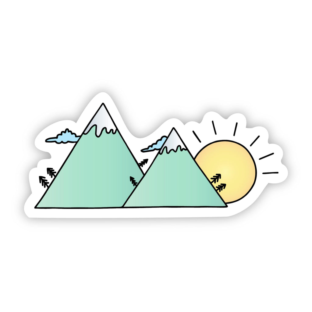 Snowy Sunset Winter Sticker