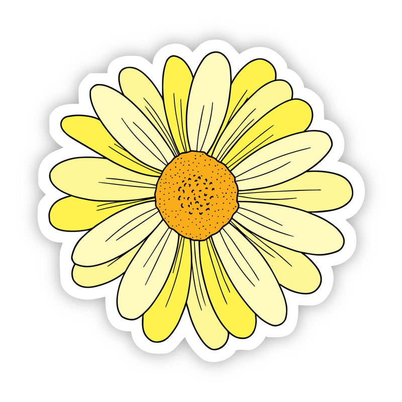 yellow daisy aesthetic sticker big moods