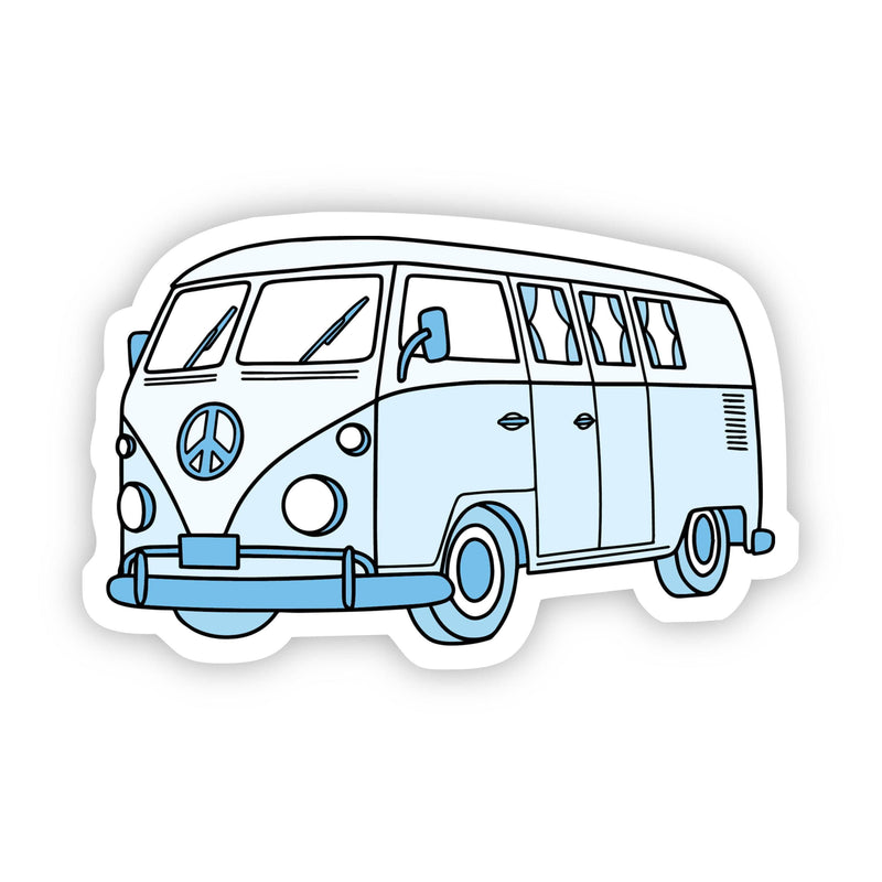Light Hippie Van Aesthetic Sticker – Big Moods