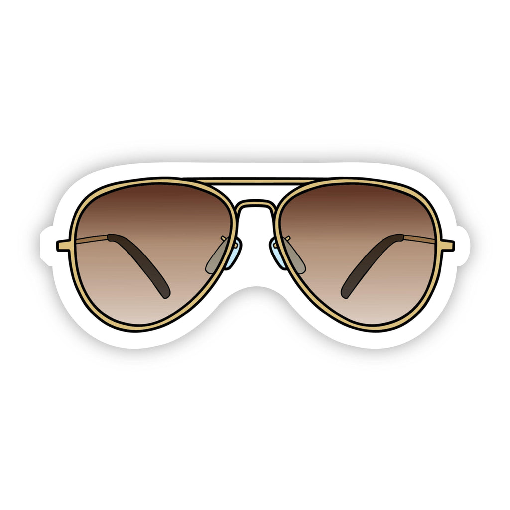 Pink Aviators Sunglasses Aesthetic Sticker – Big Moods