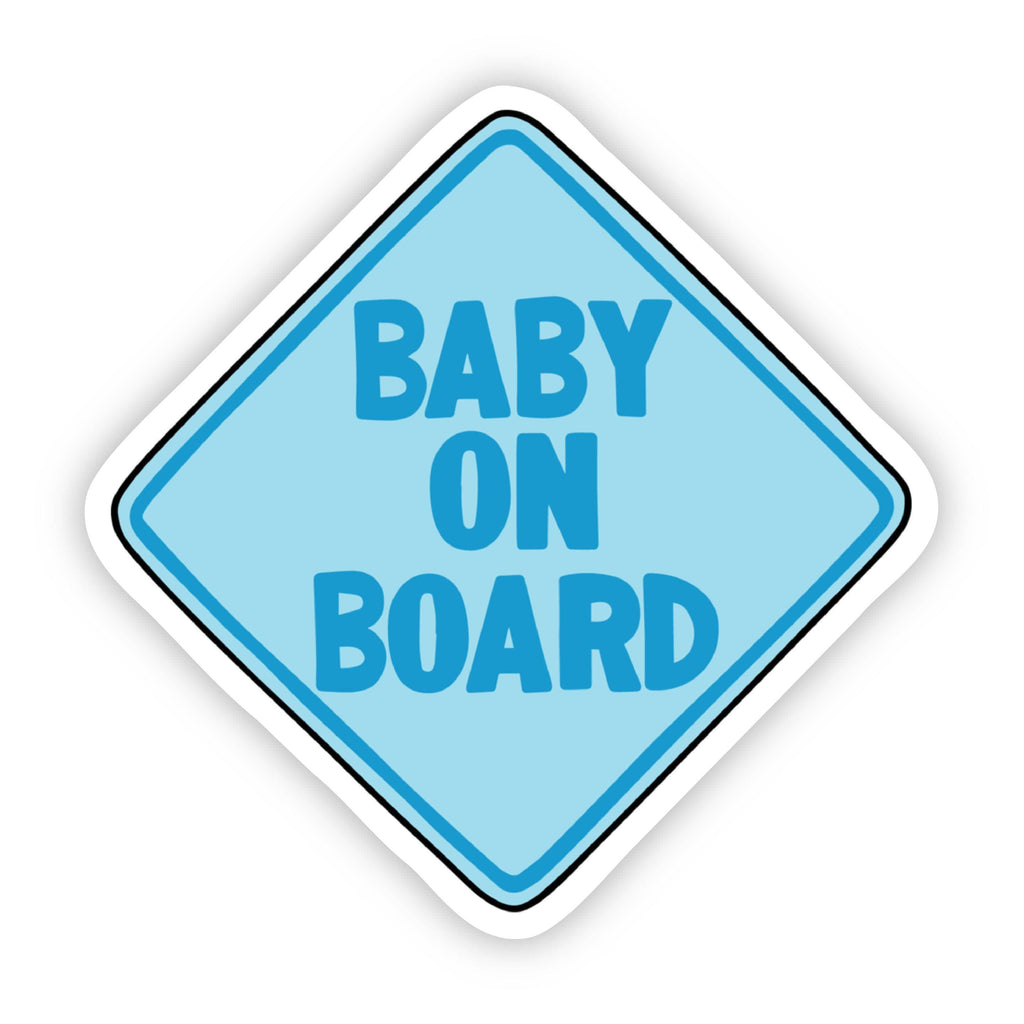 Big Moods Pink Baby On Board Sticker