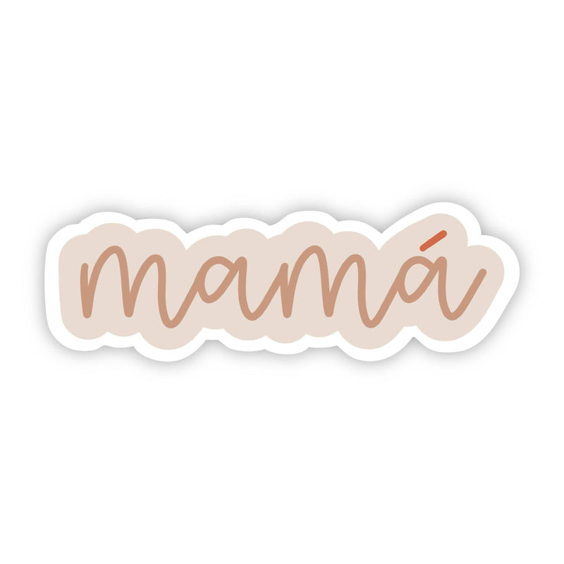 Mama Cursive Orange Sticker