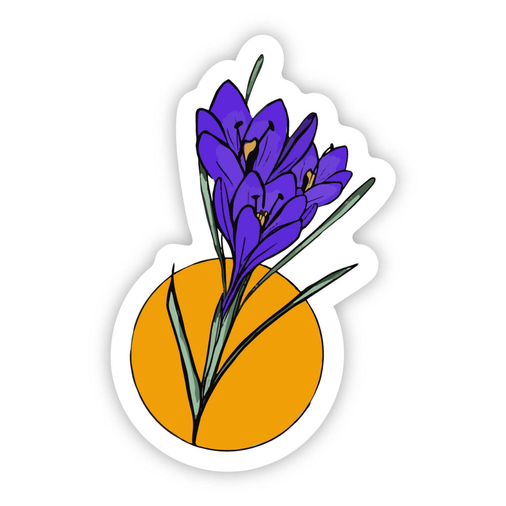 Purple Flower Sticker – Big Moods