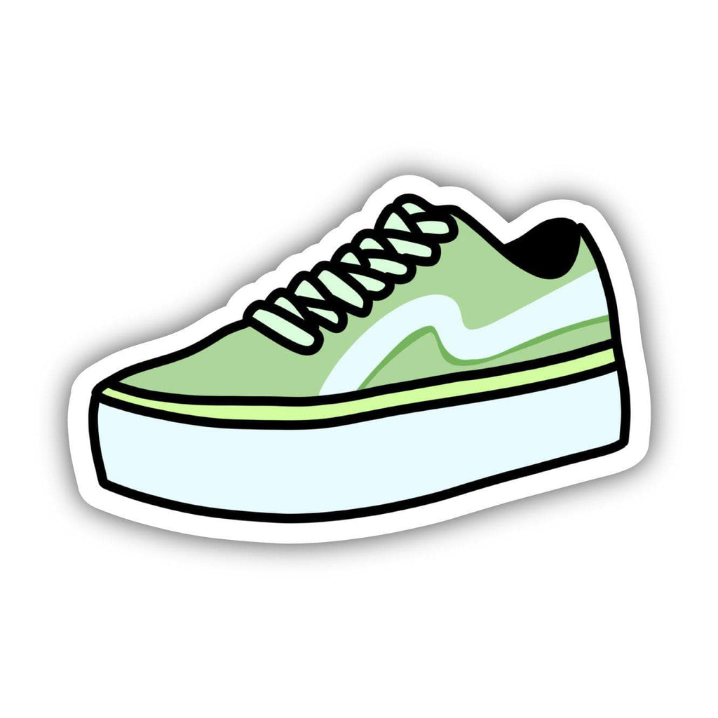 Green Skater Shoe Sticker – Moods