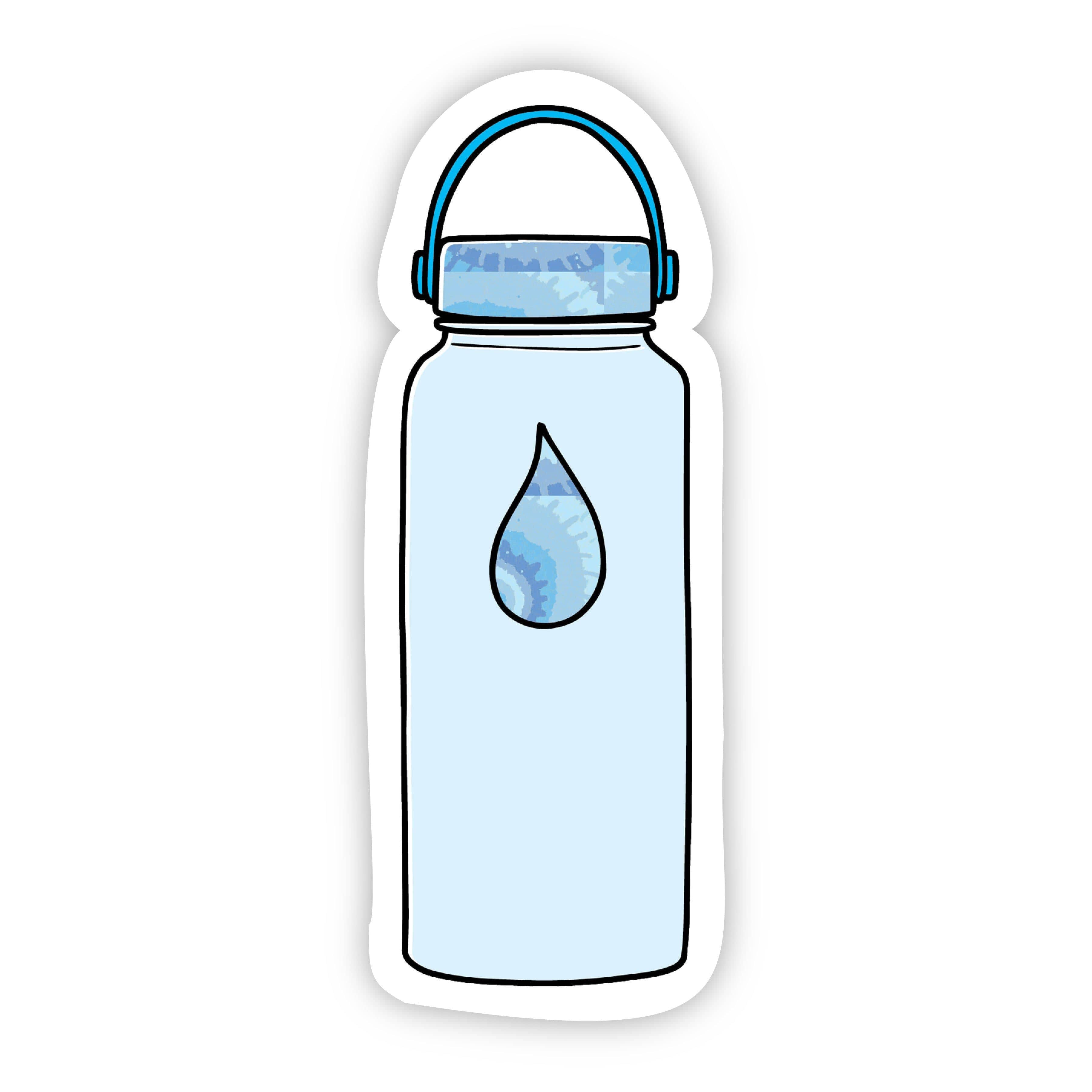 Mam Net zo nabootsen Water Bottle Blue Aesthetic Sticker – Big Moods