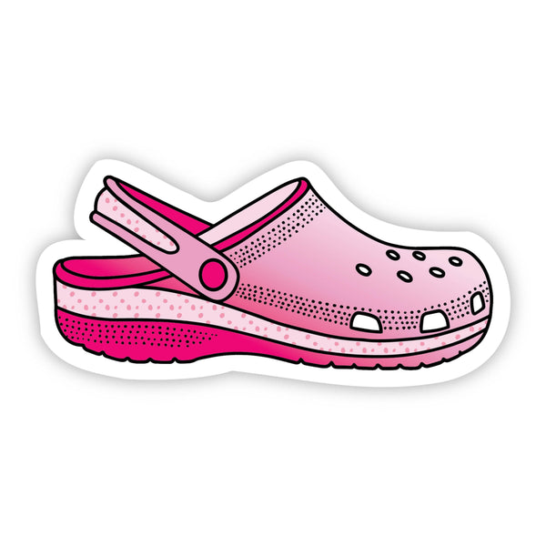 Croc Pink Aesthetic Sticker – Big Moods