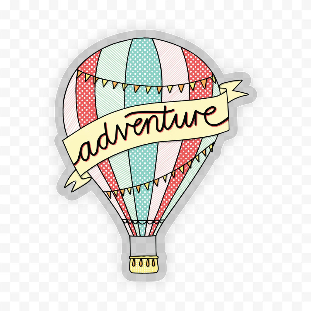 Adventure Hot Air Balloon Sticker – Big Moods