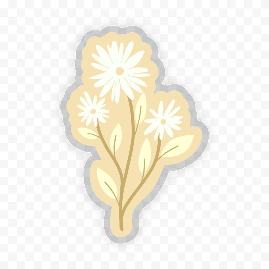 Yellow Daisy Aesthetic Sticker