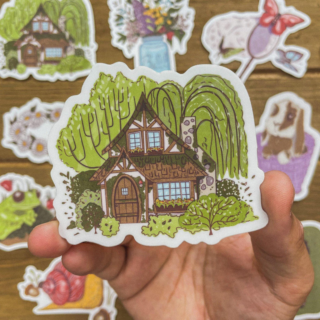 Frog Cottagecore Sticker – Big Moods