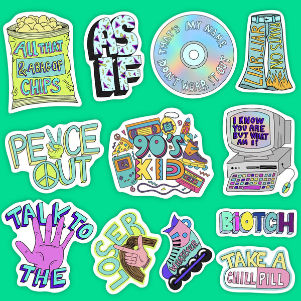 90s Stickers – Big Moods