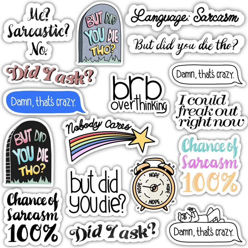 Sarcasm Sticker 17 Pack – Big Moods