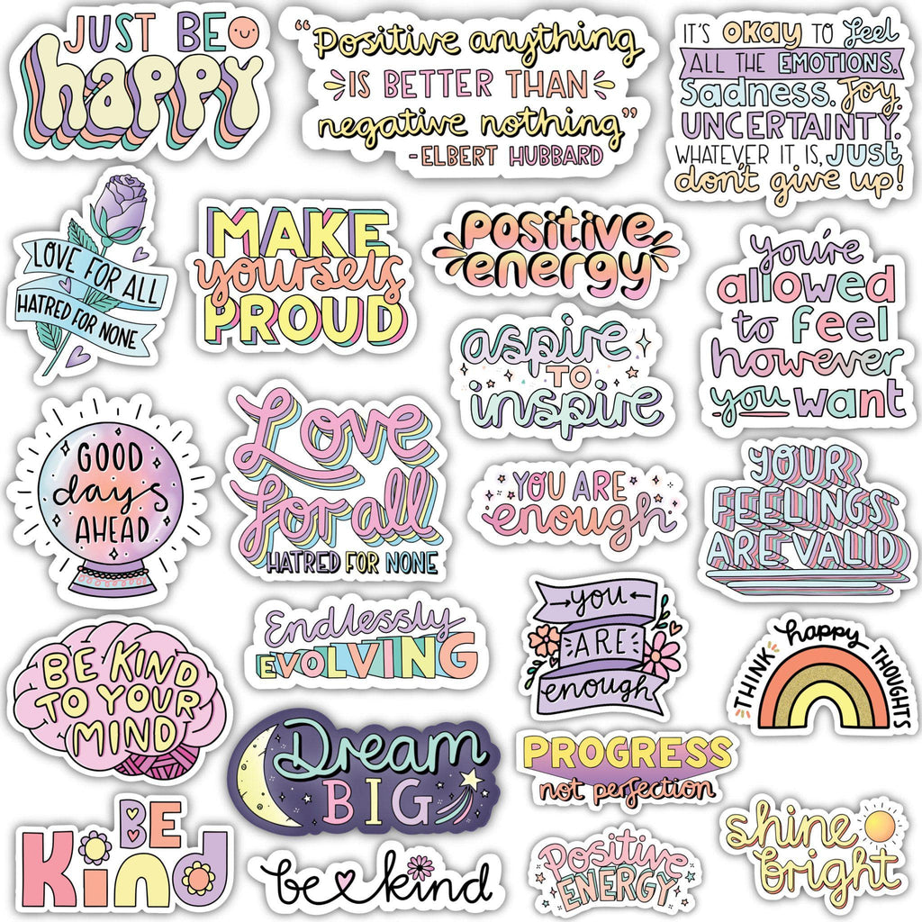 Positivity Sticker 18 Pack – Big Moods