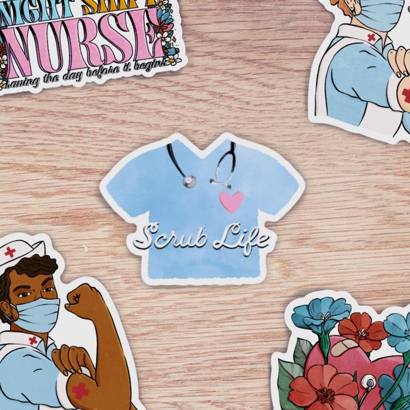 Nurse Cap Sticker – Big Moods