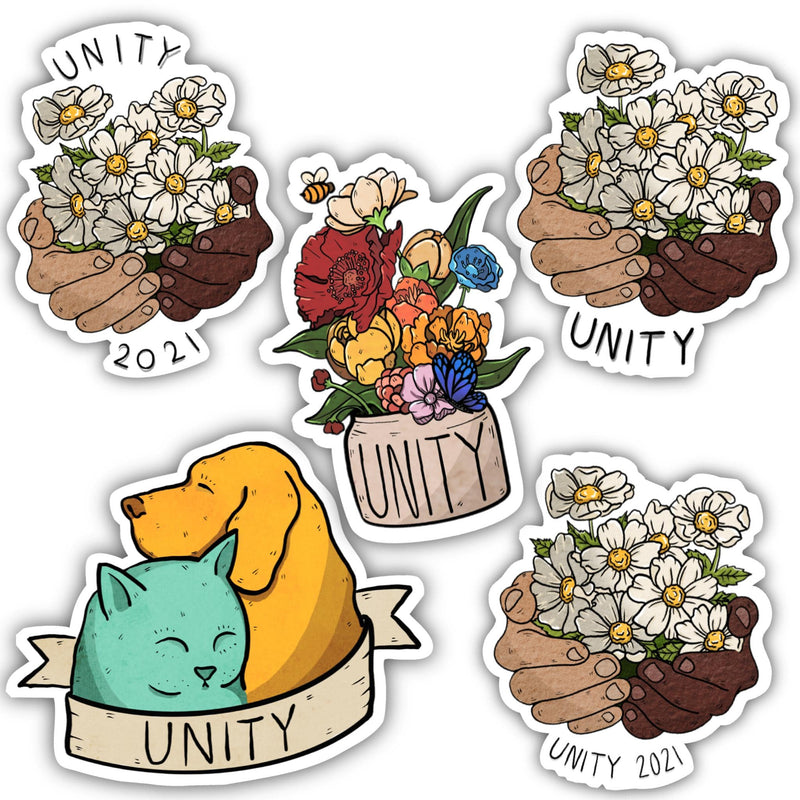 Unity 2021 Sticker 5 Pack – Big Moods