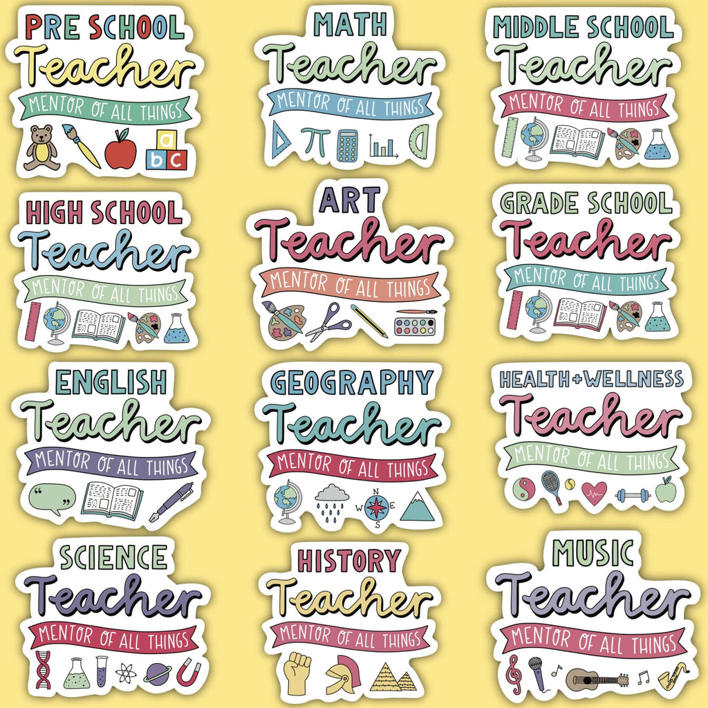 Teacher Sticker 8 Pack