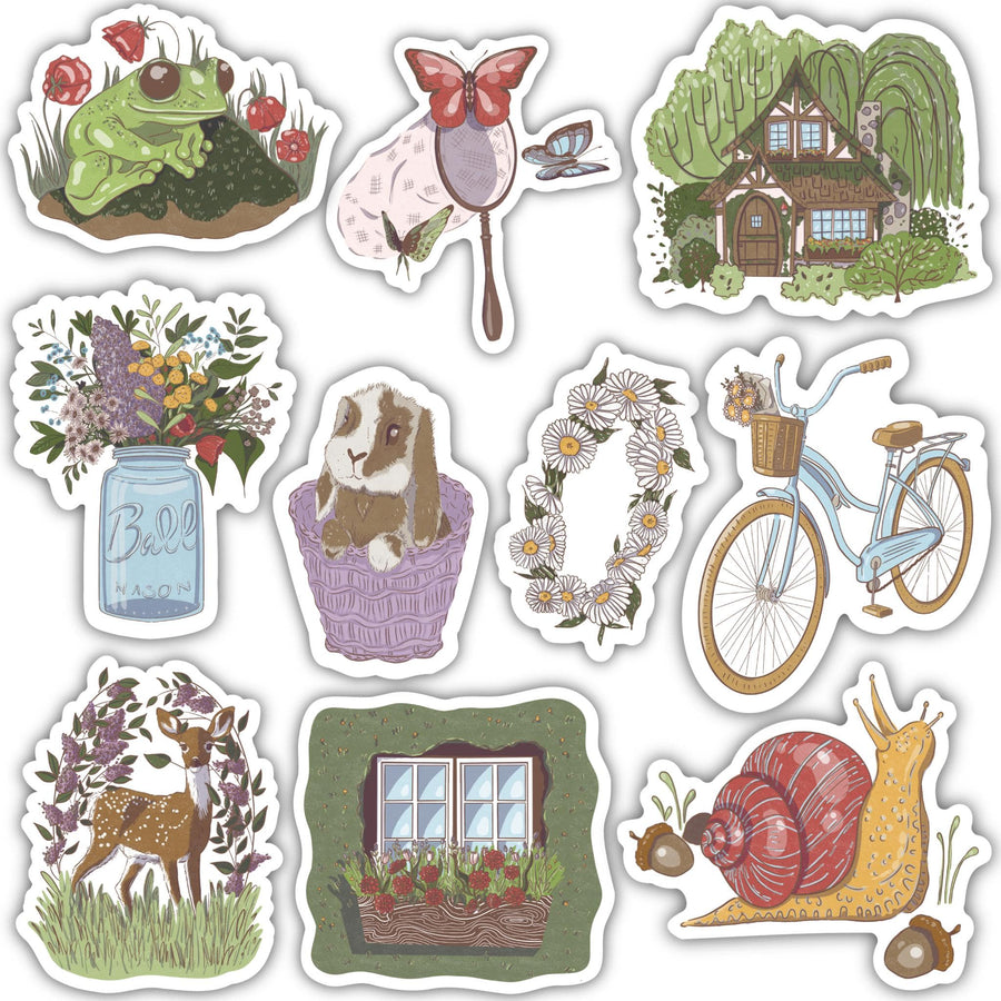 Cottagecore Sticker 10 Pack - Floral – Big Moods